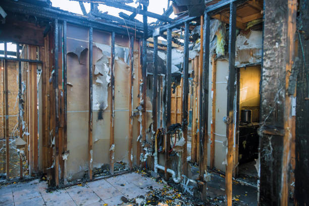 Professional Fire Damage Removal technician working in Lawnton, PA